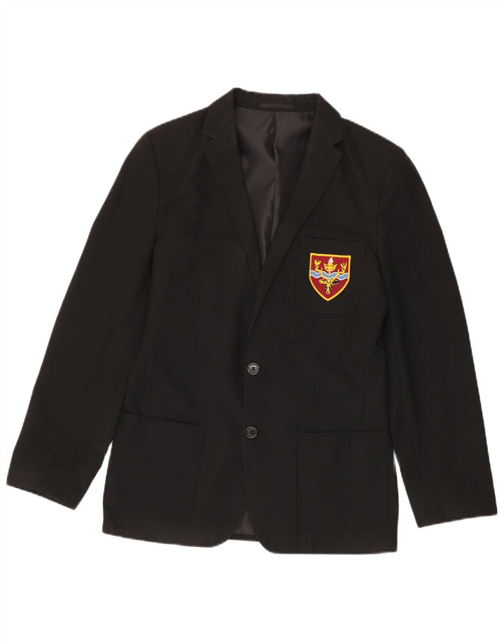 Giacca blazer a 2 bottoni Marks & Spencer da ragazzo 14-15 anni in poliestere nero