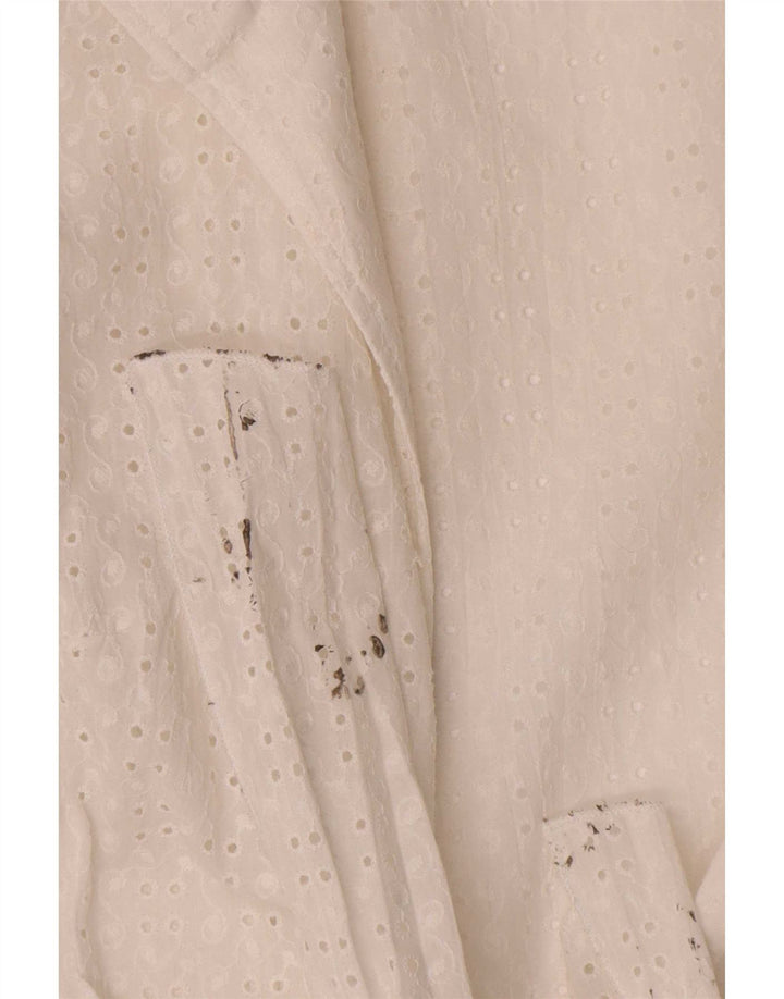 Camicetta a camicia avvolgente da donna Naracamicie US 2 XS cotone bianco