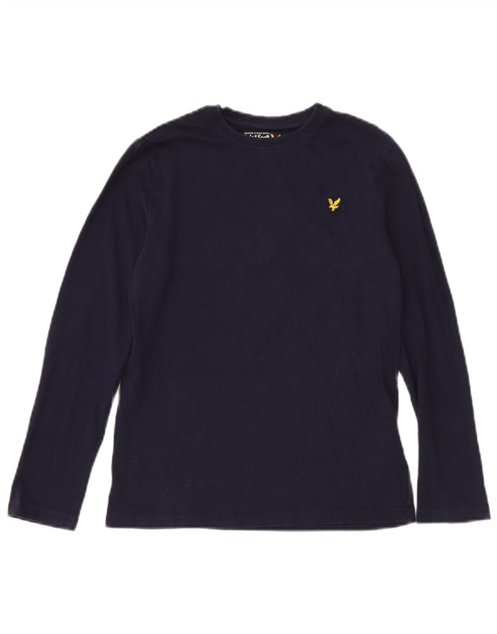Top a maniche lunghe da bambino LYLE & SCOTT 12-13 anni in cotone blu navy