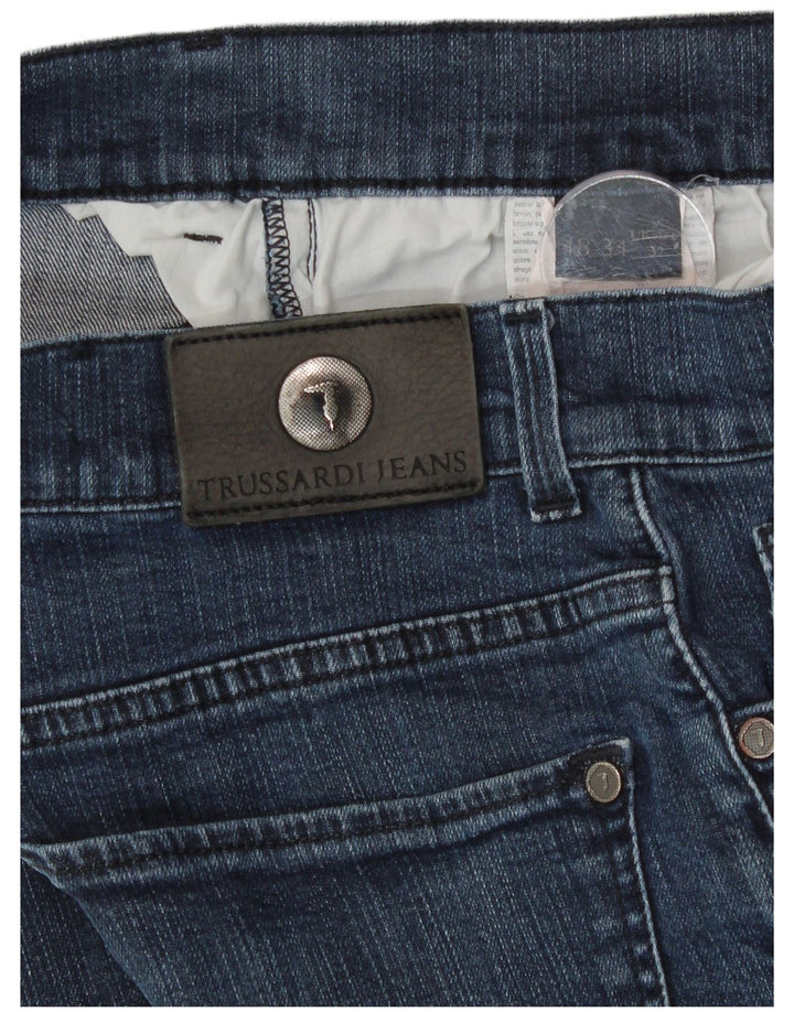 Jeans Slim Donna Trussardi W32 L30 Blu Cotone