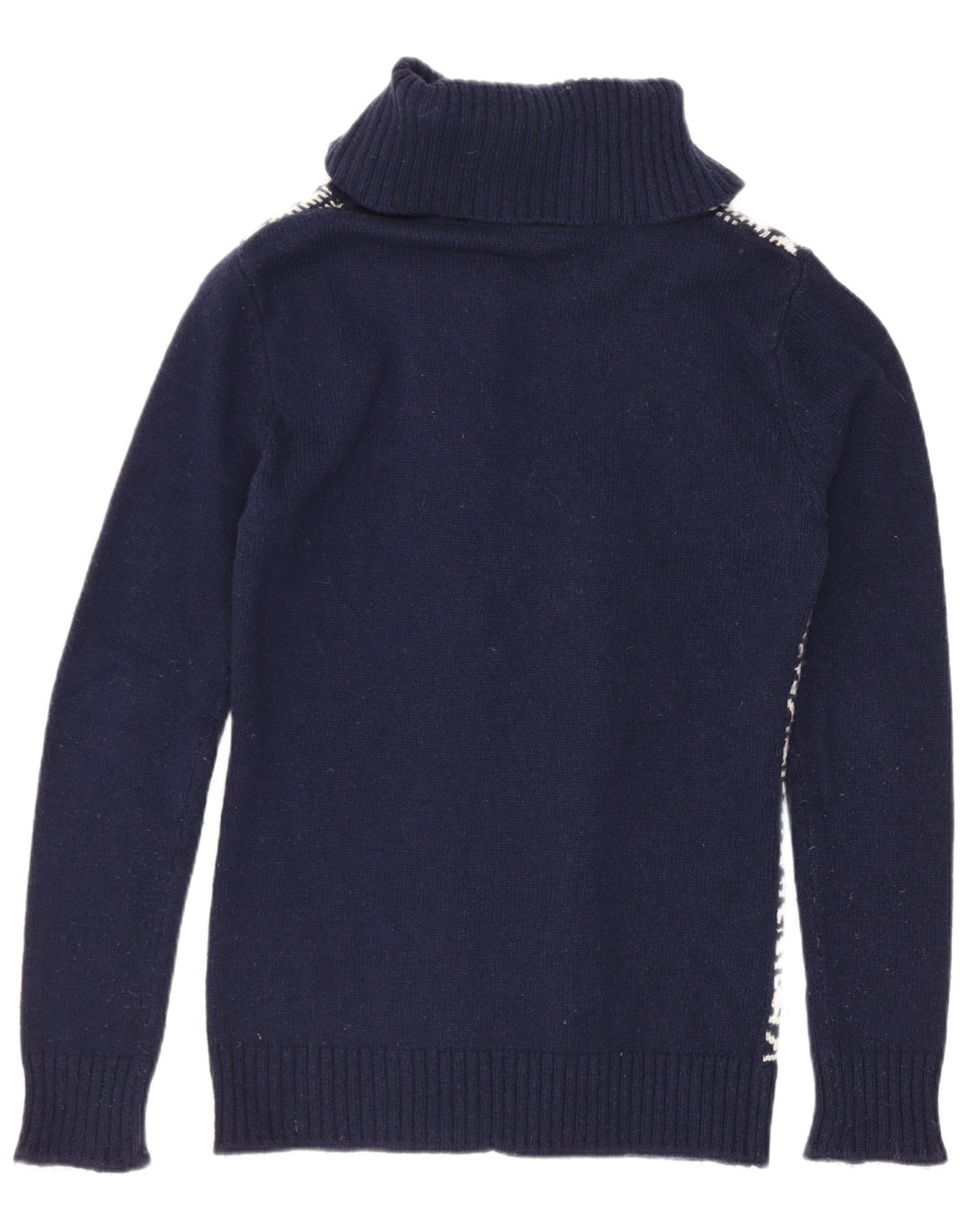 Maglione cardigan da donna Carrera UK 12 Medio blu navy geometrico