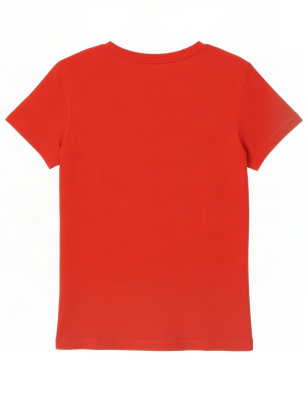 T-shirt grafica da donna Adidas Top UK 8 Small in cotone rosso
