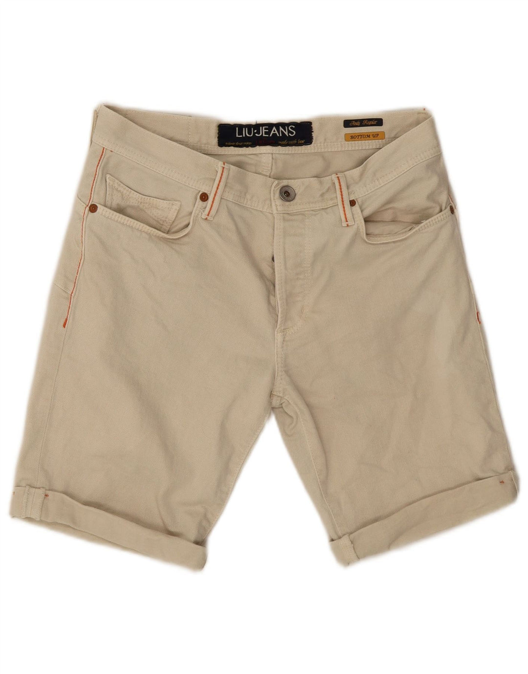 Pantaloncini casual regolari da uomo Liu Jo W31 in cotone beige medio