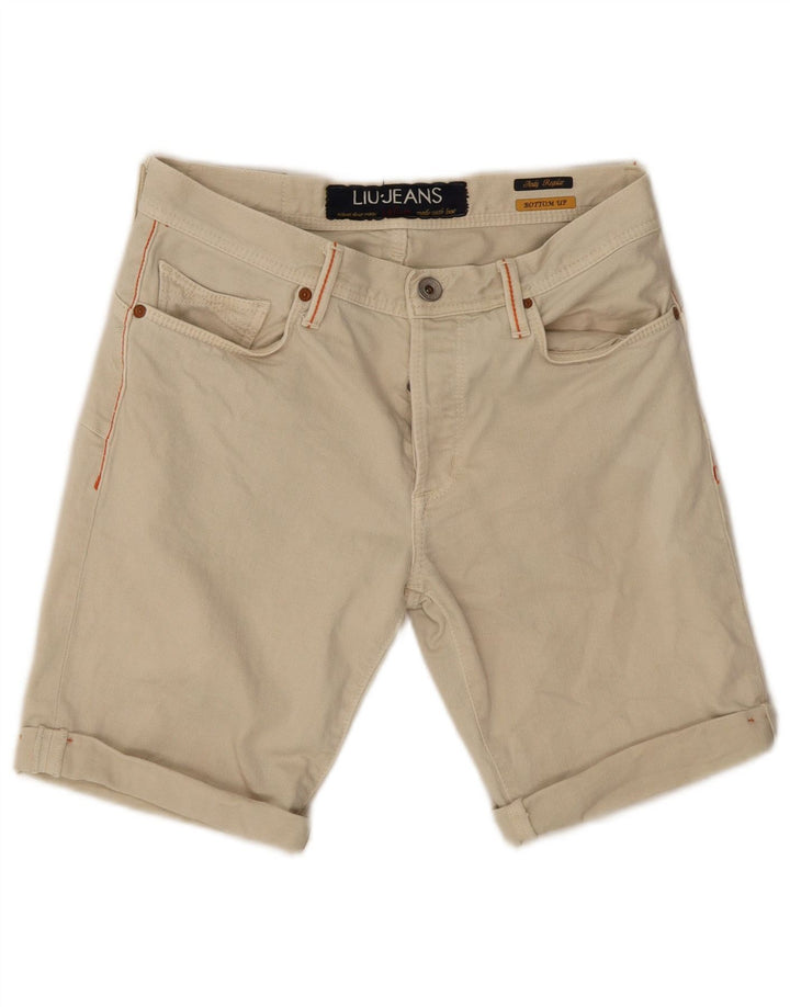 Pantaloncini casual regolari da uomo Liu Jo W31 in cotone beige medio
