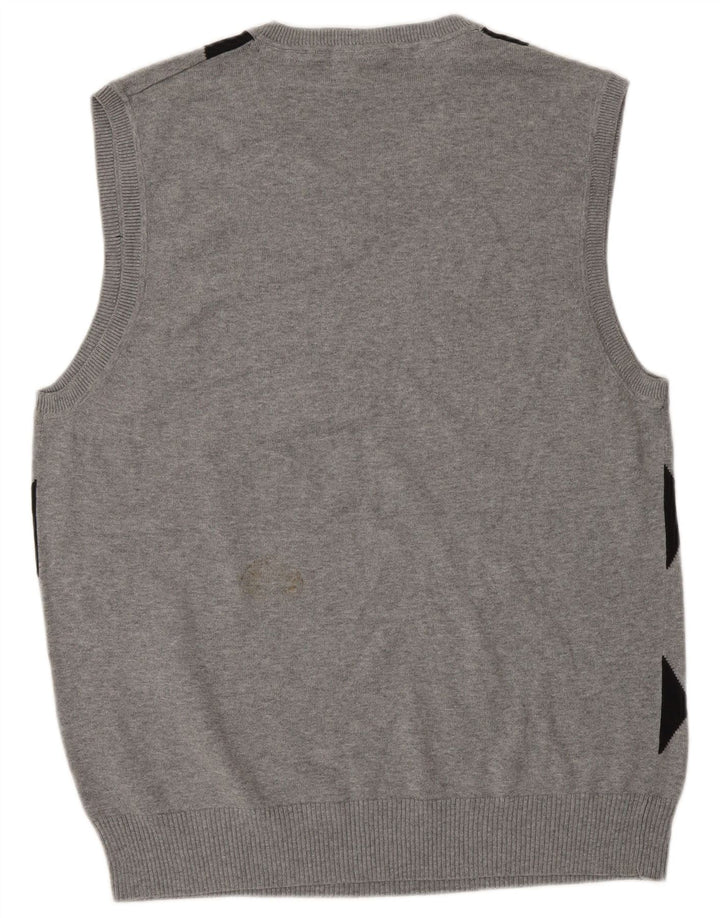 Angelo Litrico Canottiera da uomo Canotta XL Grigio Argyle/Diamond Cotton