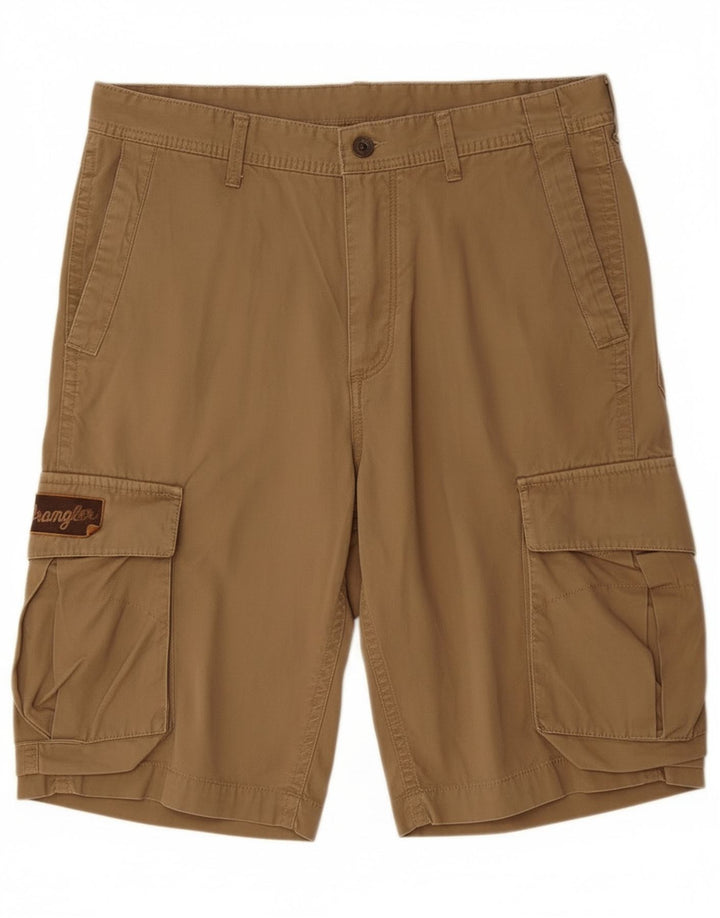 Pantaloncini cargo da uomo Wrangler W34 grandi in cotone marrone