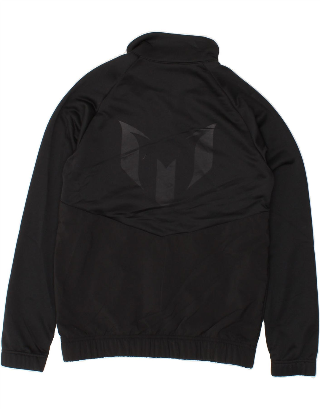 ADIDAS Boys Graphic Tracksuit Top Jacket 11-12 Years Black Polyester Vintage Adidas and Second-Hand Adidas from Messina Hembry 