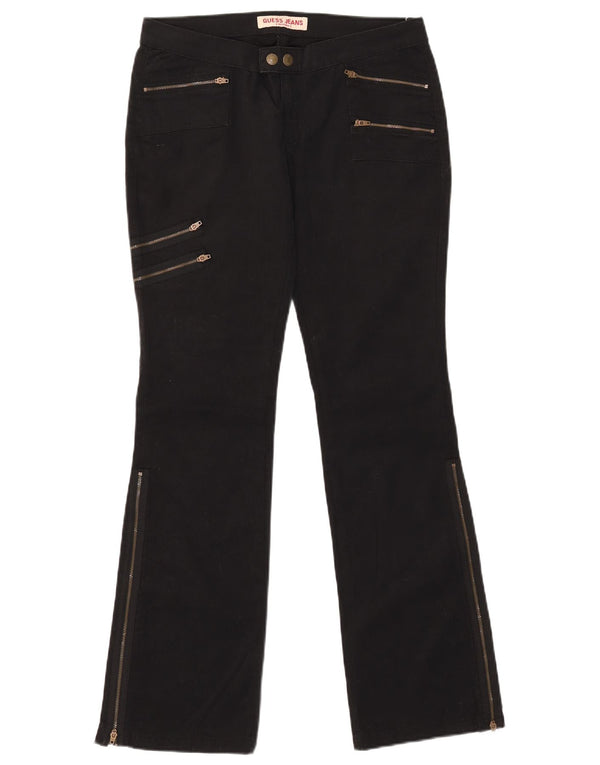 Pantaloni cargo bootcut da donna Guess W31 L32 cotone nero