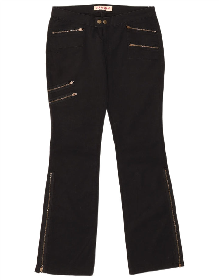 Pantaloni cargo bootcut da donna Guess W31 L32 cotone nero