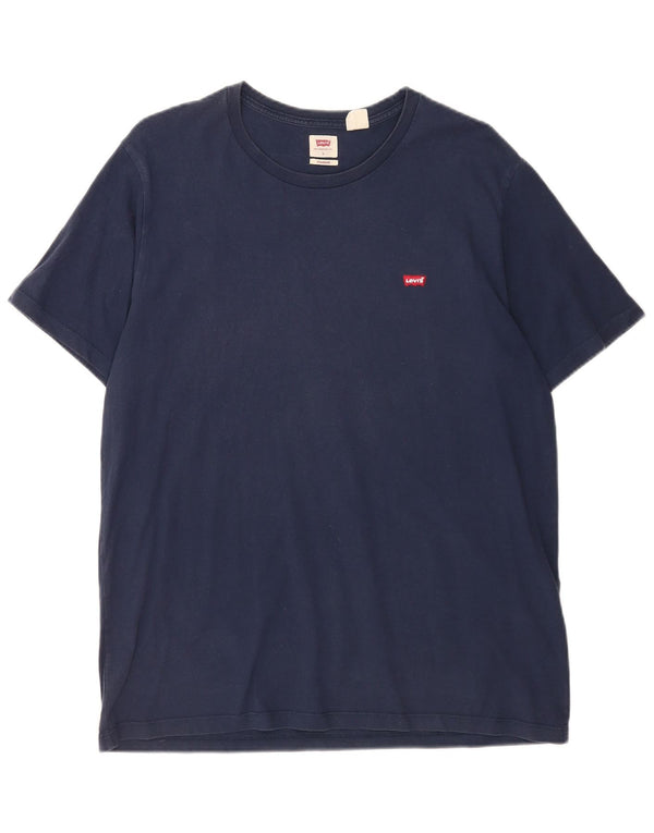 T-shirt standard da uomo Levi's Top Large in cotone blu navy