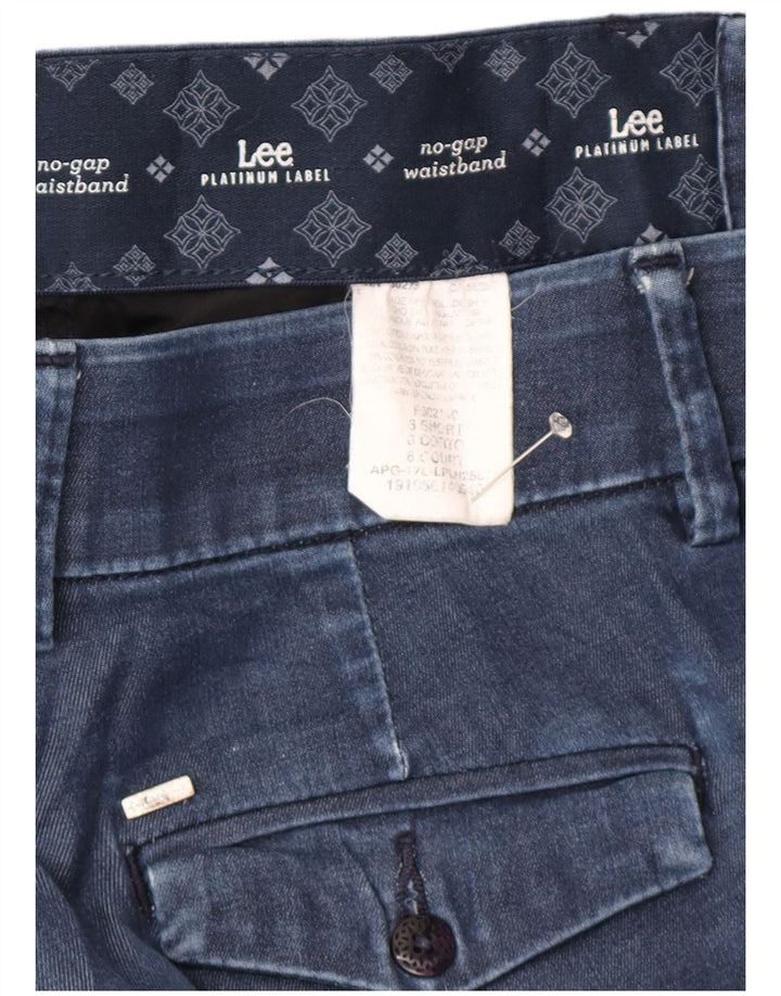 Jeans dritti LEE da donna con etichetta platino US 6 medio W30 L30 cotone blu