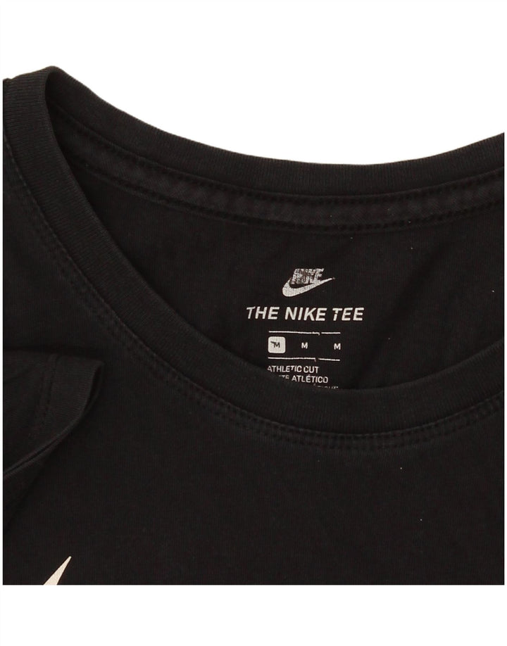 T-shirt grafica Nike da donna con taglio atletico, taglia UK 14, media, nera