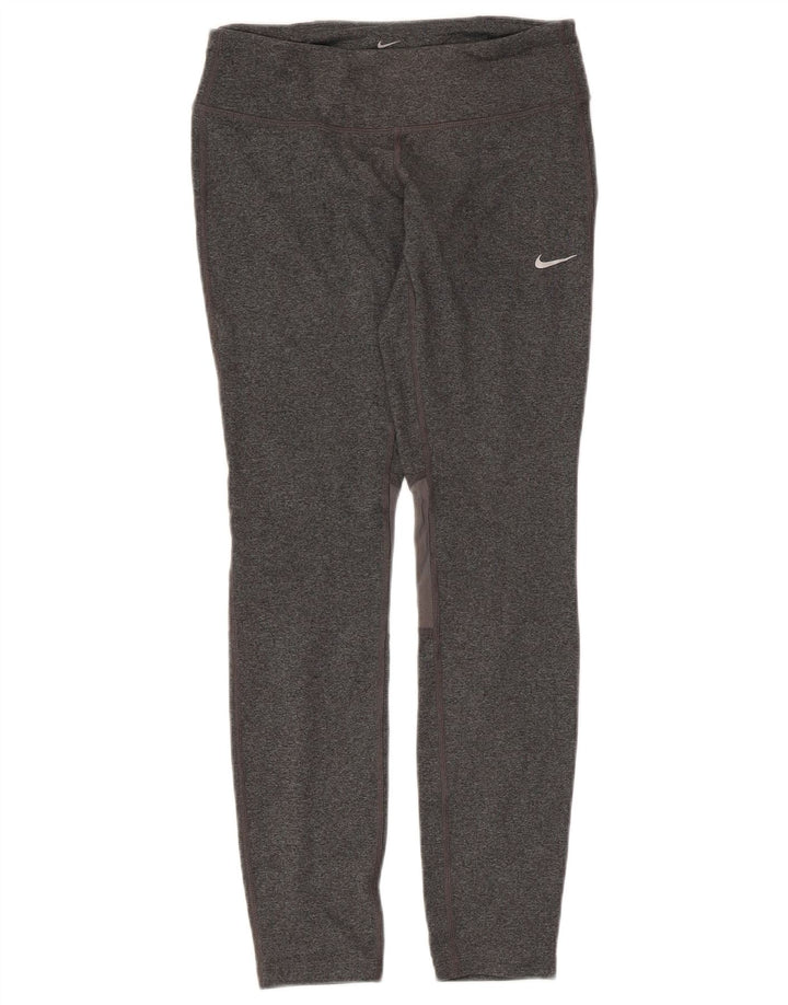 Leggings Dri Fit da donna NIKE UK 10 piccolo grigio chiazzato