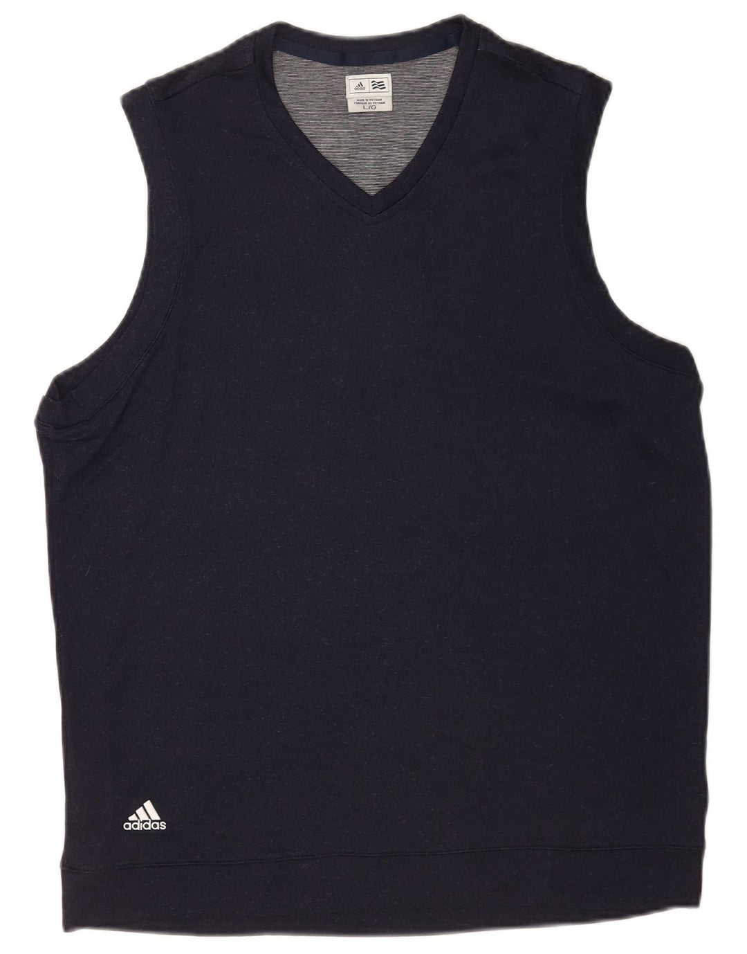 Canotta da uomo Adidas Canotta grande in nylon blu navy