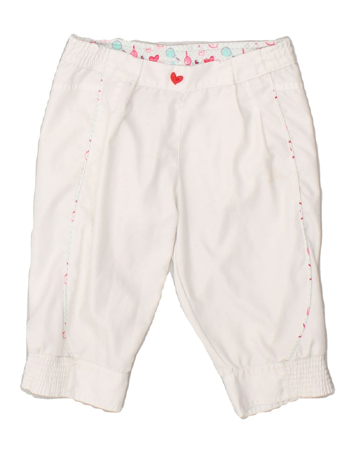 ADIDAS Girls Tracksuit Trousers Joggers 3-4 Years White Polyester | Vintage Adidas | Thrift | Second-Hand Adidas | Used Clothing | Messina Hembry 