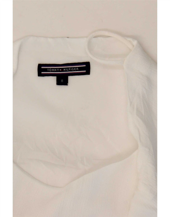 Canotta da donna Tommy Hilfiger US 8 a righe bianche medie