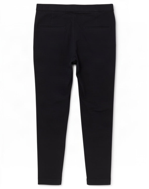 Pantaloni casual slim da donna Zara piccoli W26 L27 cotone blu navy