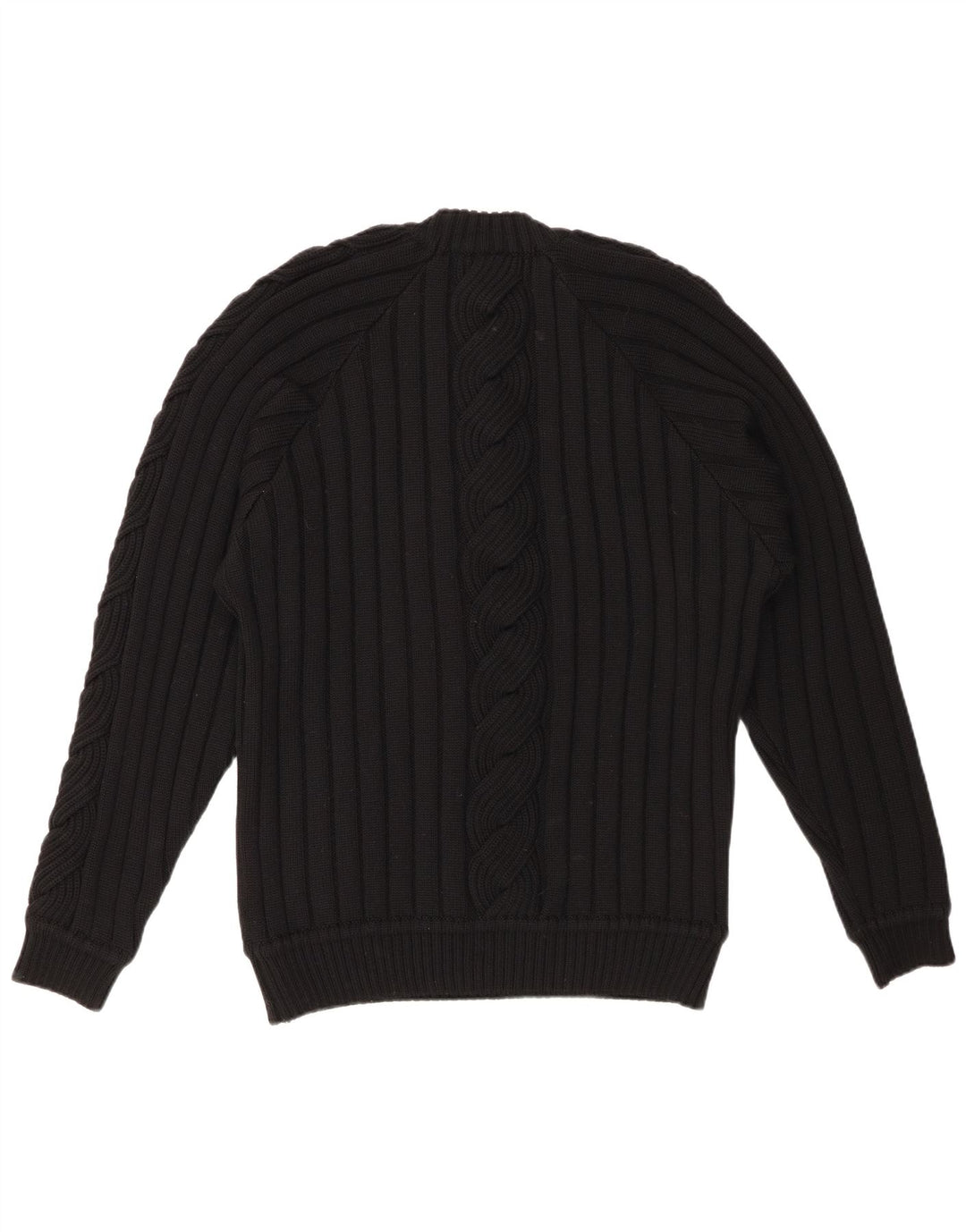 Maglione maglione girocollo da donna VINTAGE UK 20 2XL Nero