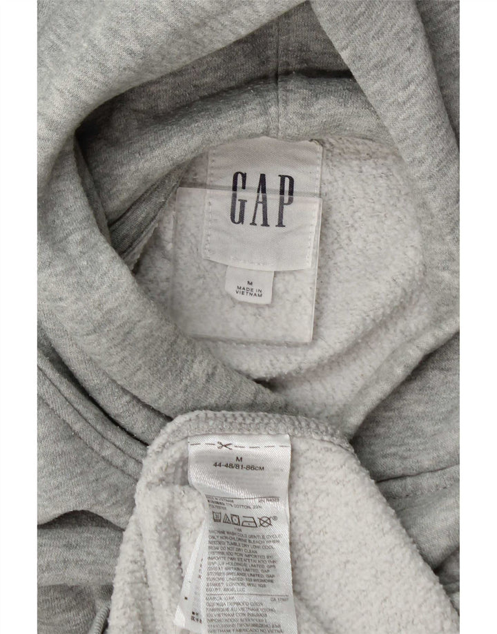 Felpa con cappuccio da uomo Gap in cotone mélange grigio medio
