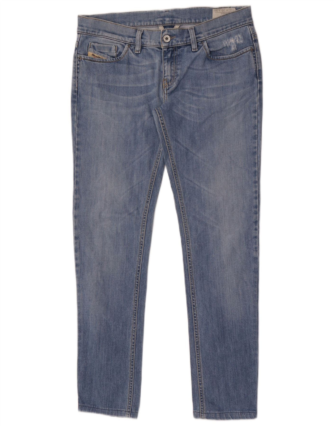 Jeans slim da donna Diesel Liv W30 L30 cotone blu