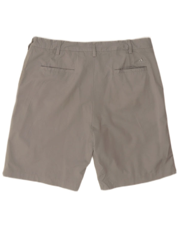 Pantaloncini chino da uomo Adidas W38 XL poliestere grigio