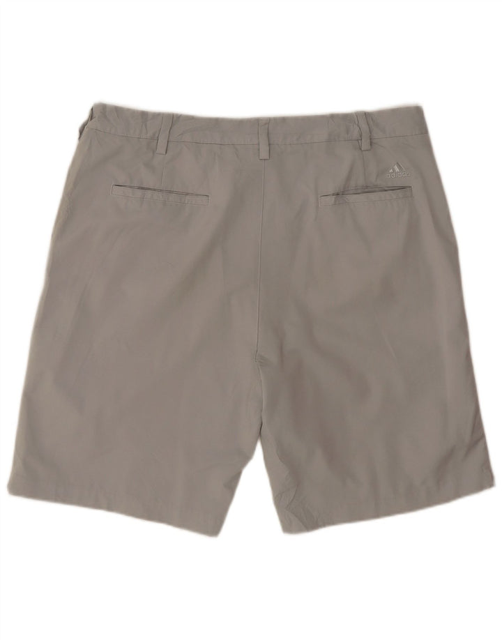 Pantaloncini chino da uomo Adidas W38 XL poliestere grigio