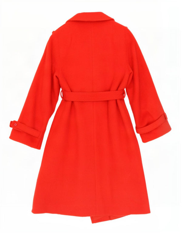 Soprabito militare vintage da donna EU 36 piccolo poliestere rosso