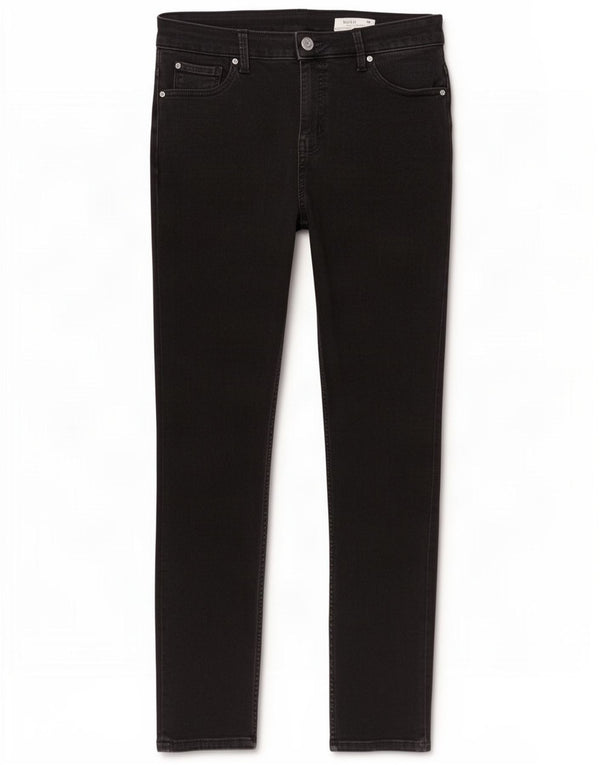 Marks & Spencer Donna The Lily Slim Jeans UK 14 Large W32 L31 Cotone nero