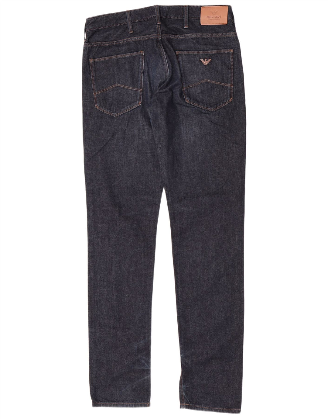 Jeans slim da uomo Armani W31 L33 in cotone blu navy