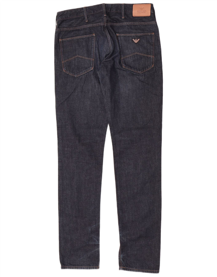 Jeans slim da uomo Armani W31 L33 in cotone blu navy