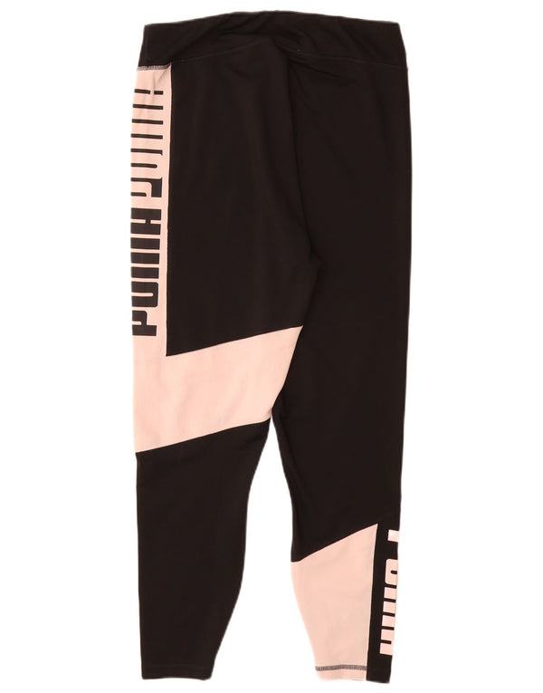 Leggings grafici crop da donna PUMA UK 14 Large Black Colourblock
