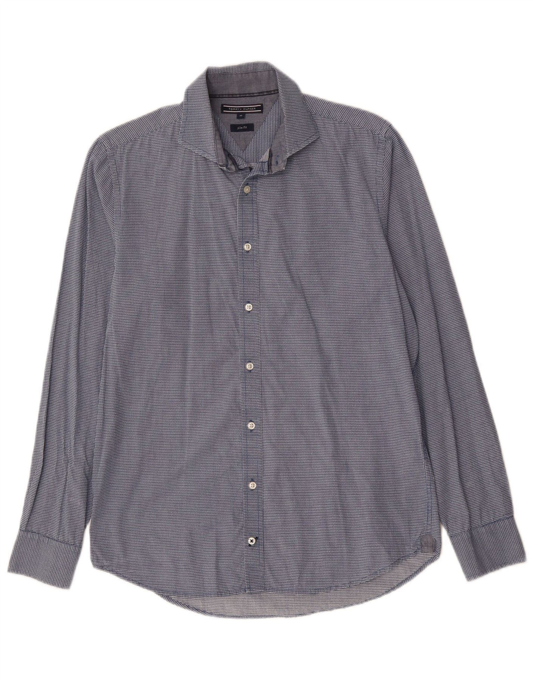 TOMMY BAHAMA Camicia slim fit da uomo in cotone a quadri blu medio