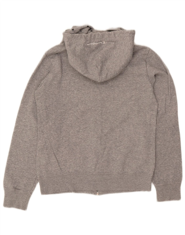 Maglione con cappuccio e zip da donna CHAMPION UK 12 Cotone screziato grigio medio