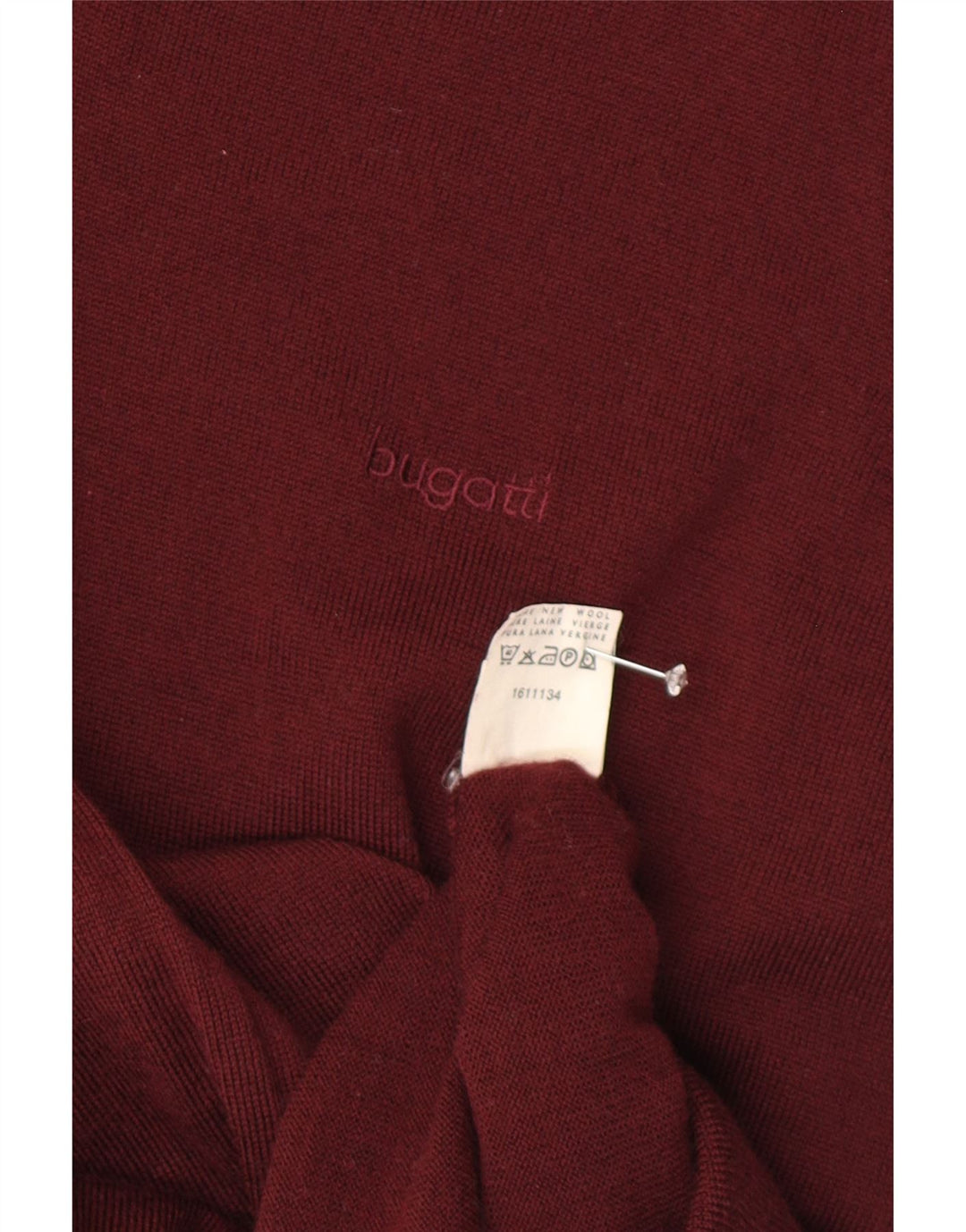 Canotta da uomo Bugatti Canotta UK 40 Lana vergine bordeaux media