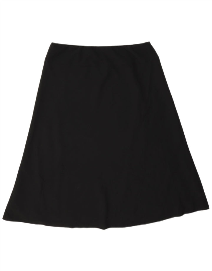 Gonna a trapezio vintage da donna W34 grande nera