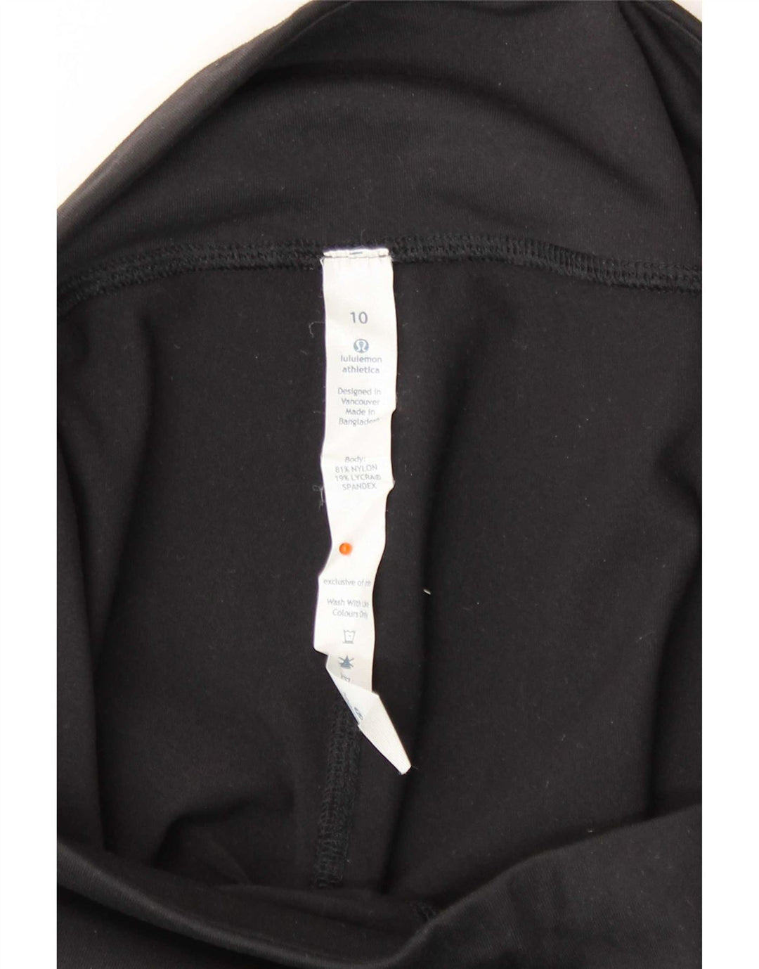 Leggings da donna Lululemon US 10 Large Nylon nero