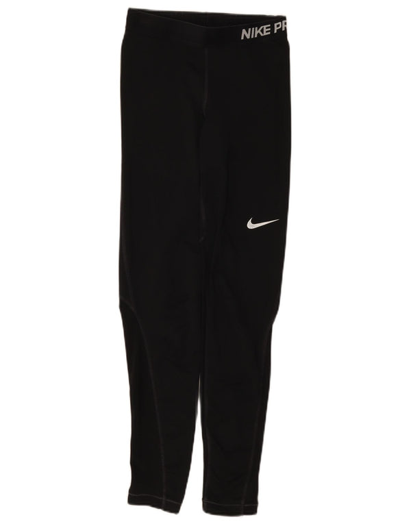 Leggings grafici da donna Nike UK 4 XS neri