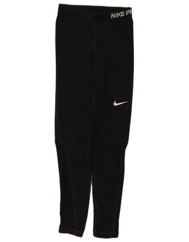 Leggings grafici da donna Nike UK 4 XS neri