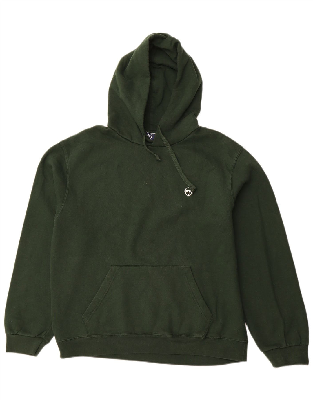 SERGIO TACCHINI Maglia con cappuccio da uomo grande in cotone verde