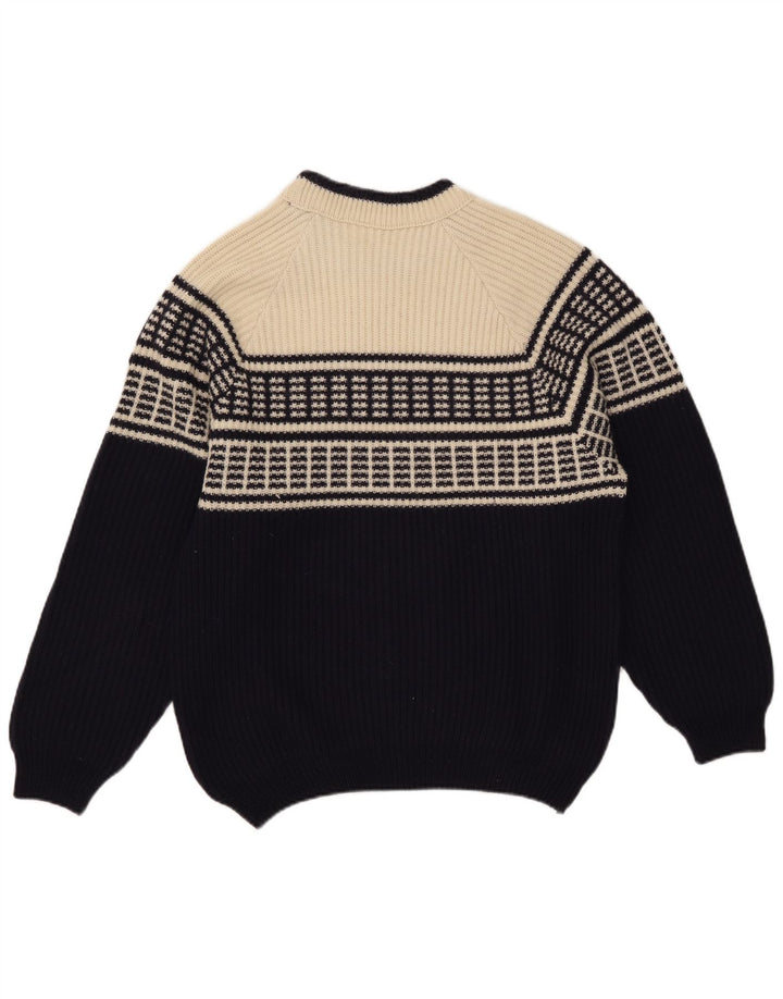 Maglione maglione girocollo da uomo American System grande color block blu navy