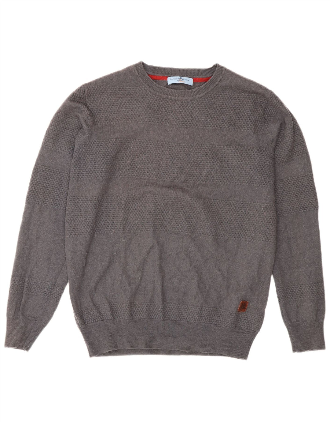 Maglione maglione girocollo da uomo Harmont & Blaine in lana grigio medio