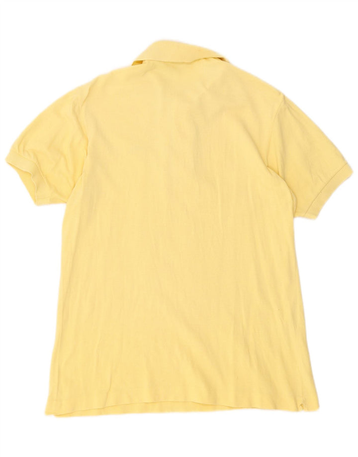 Polo da uomo Lacoste taglia 6 XL in cotone giallo
