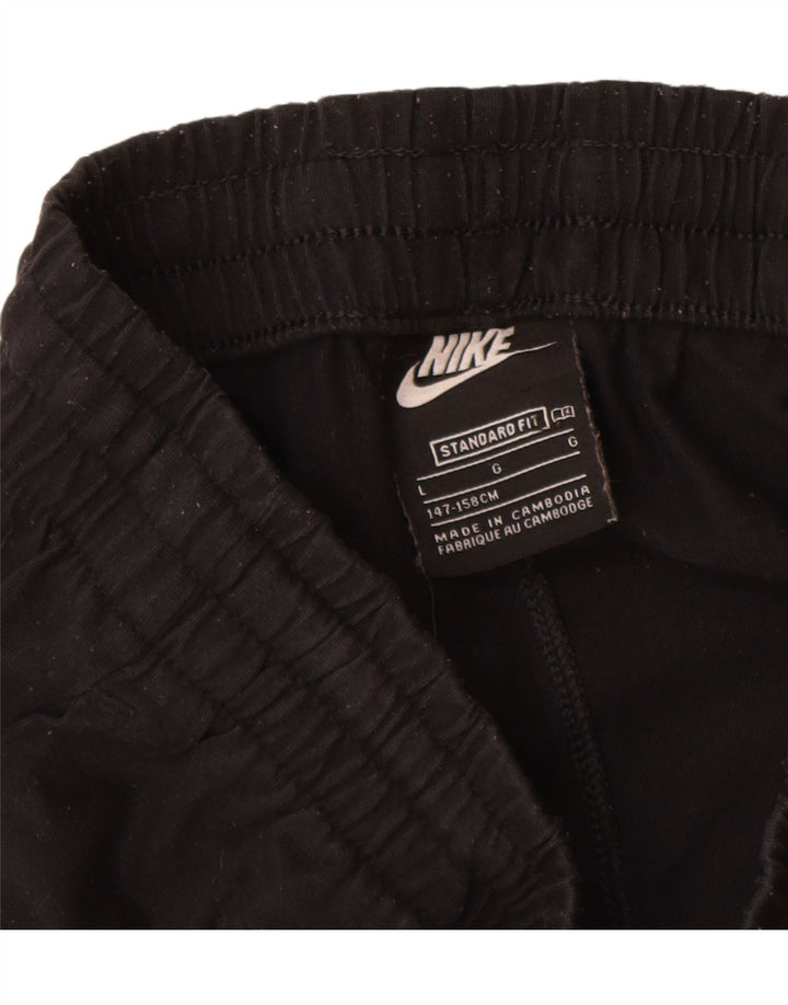 Pantaloncini sportivi Nike da bambino con vestibilità standard, 12-13 anni, grandi, neri, in poliestere