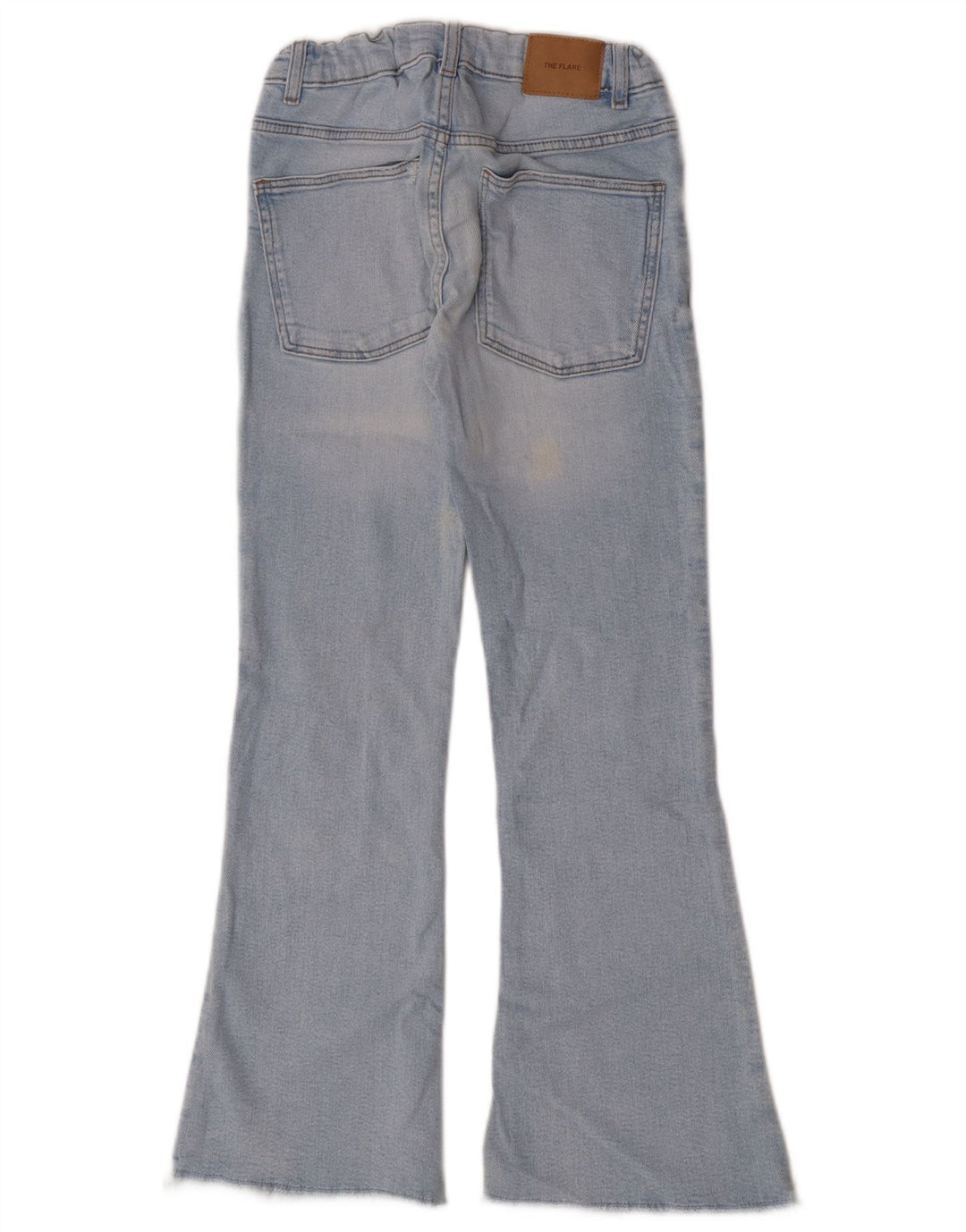 Jeans svasati effetto vissuto Zara per ragazze 11-12 anni W24 L27 Blu