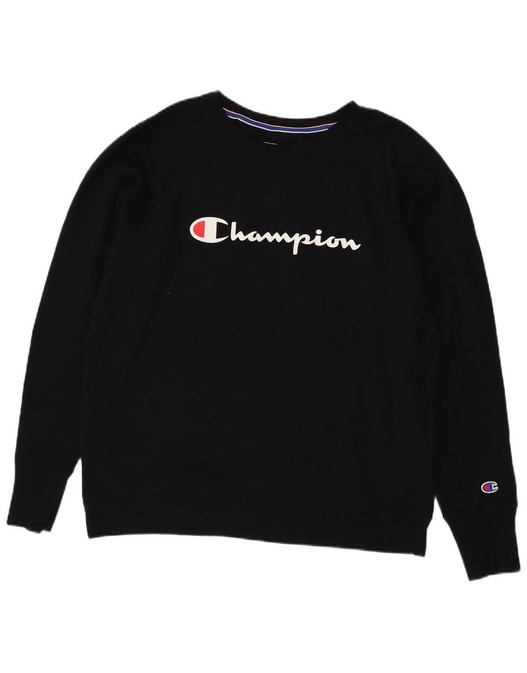 Felpa grafica da donna CHAMPION Felpa UK 18 XL Poliestere nero
