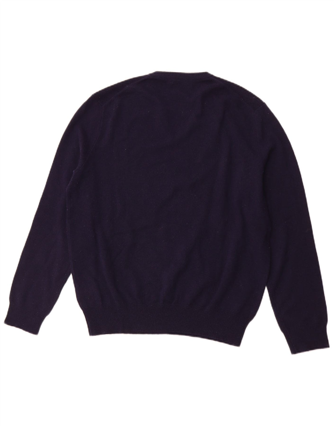 POLO RALPH LAUREN Maglione da uomo con scollo a V in lana merino medio blu navy