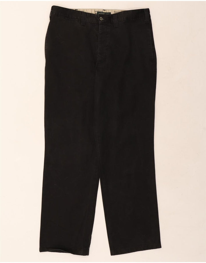 Pantaloni chino dritti kaki da uomo Dockers W34 L31 neri