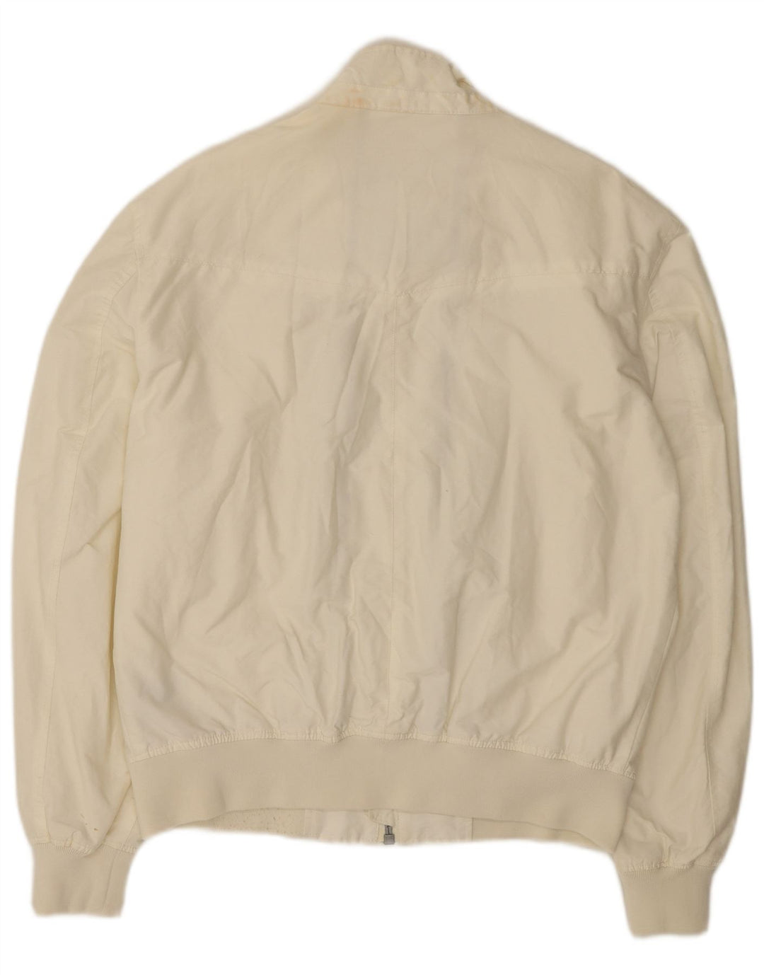 REFRIGUE Giubbotto bomber da uomo UK 44 2XL Cotone bianco sporco