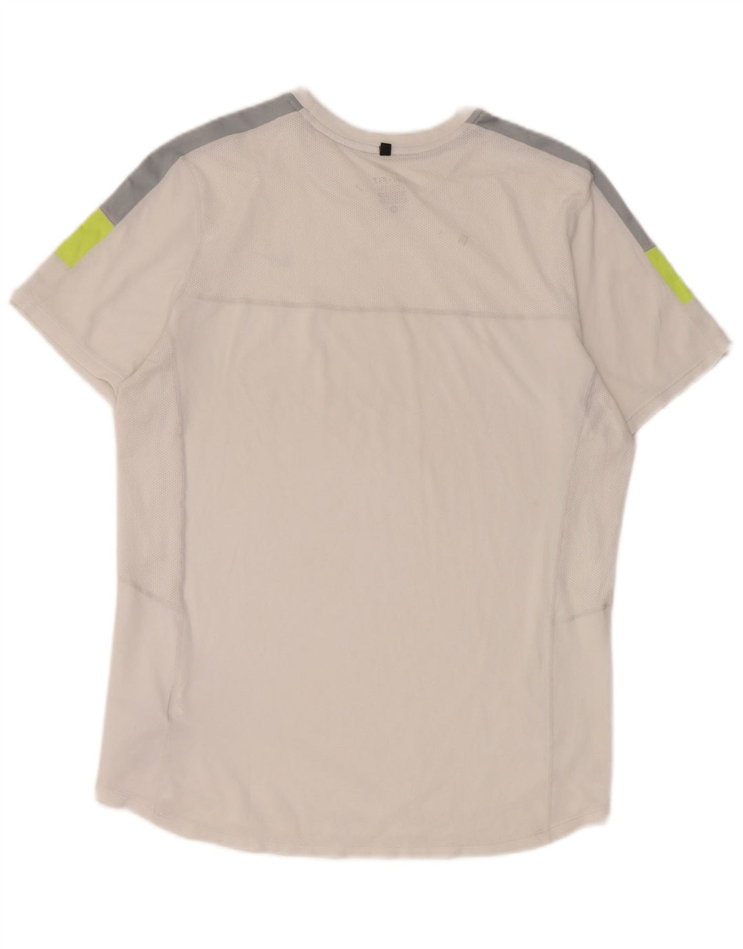 T-shirt Nike da uomo Dri Fit, top in poliestere color block bianco medio