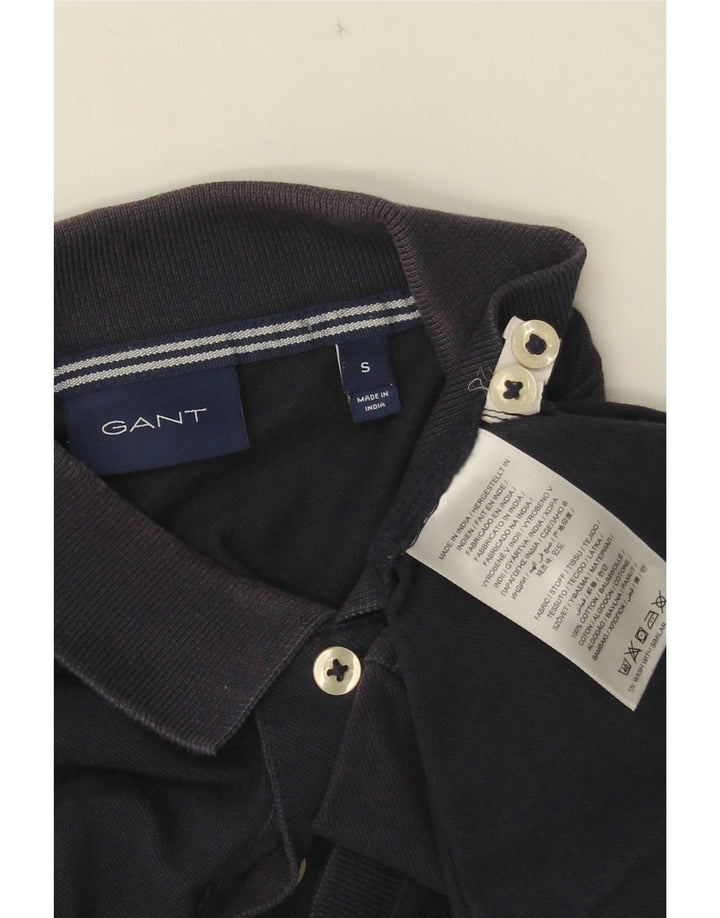 Polo da uomo Gant piccola in cotone blu navy
